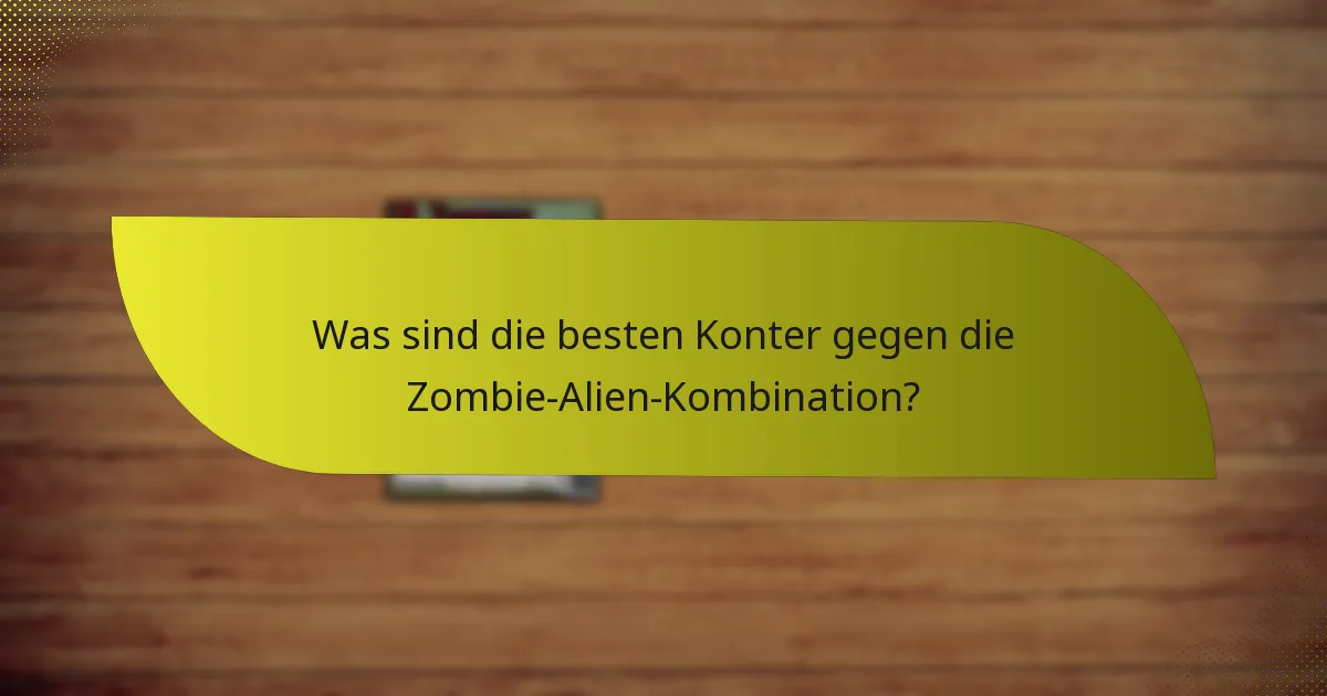Wie synergieren Zombies und Aliens im Gameplay?