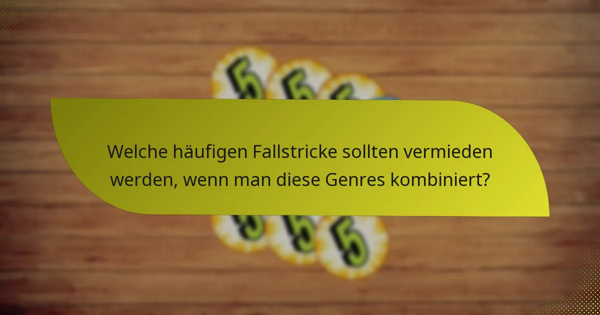 Welche häufigen Fallstricke sollten vermieden werden, wenn man diese Genres kombiniert?