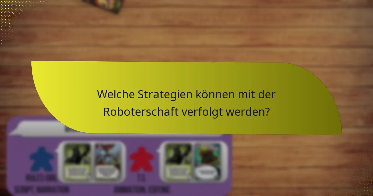 Wie schneidet die Roboterschaft im Vergleich zu anderen Fraktionen ab?