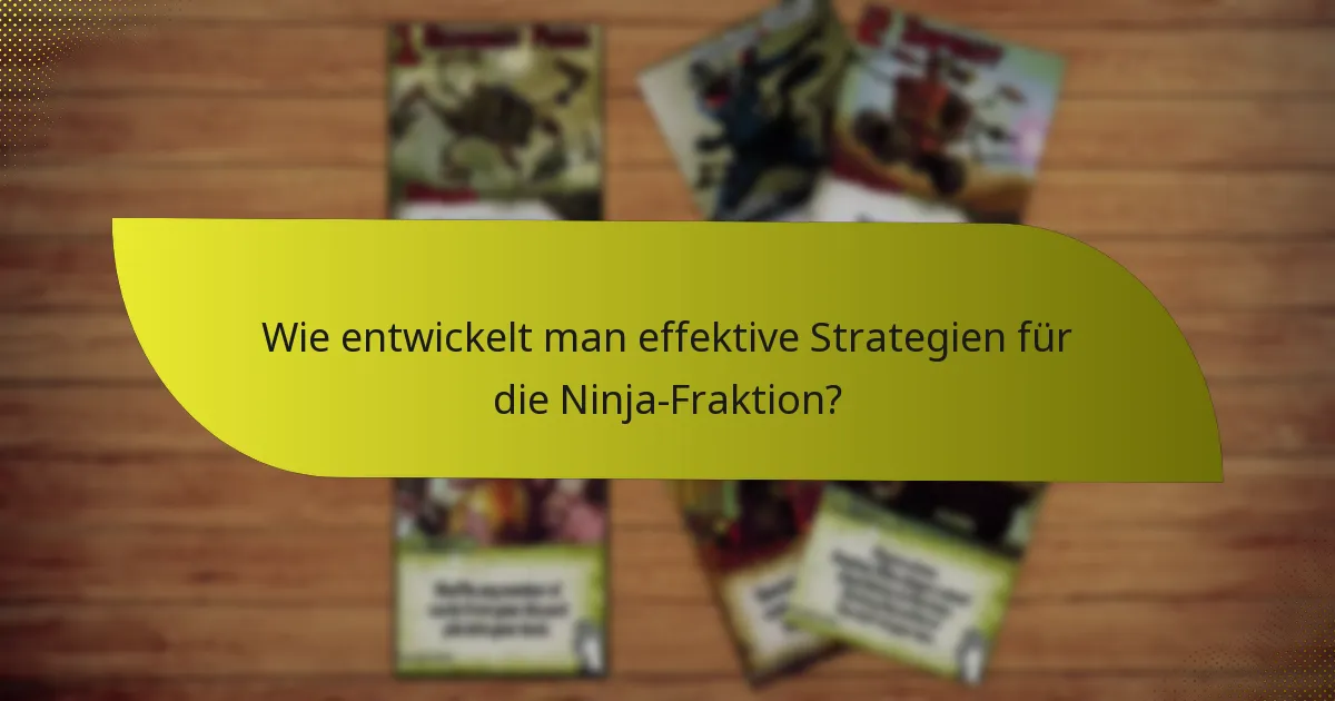 Wie schneidet die Ninja-Fraktion im Vergleich zu anderen Fraktionen ab?