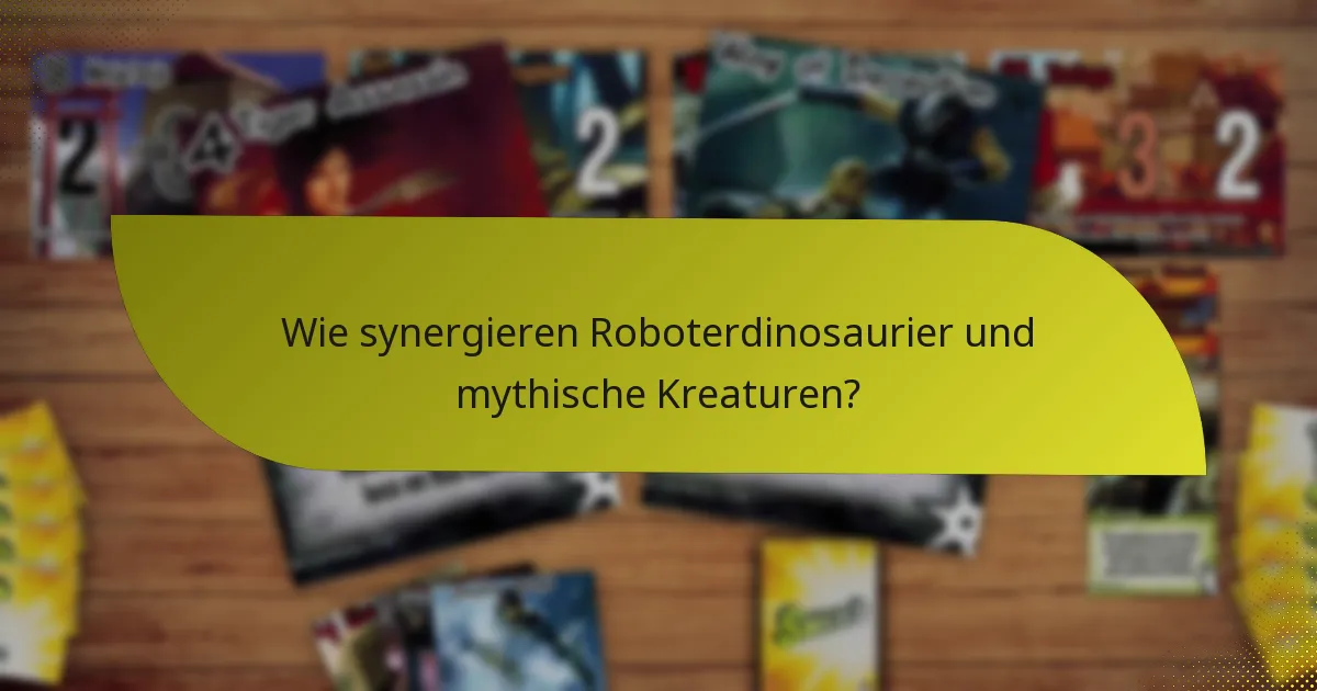 Wie synergieren Roboterdinosaurier und mythische Kreaturen?